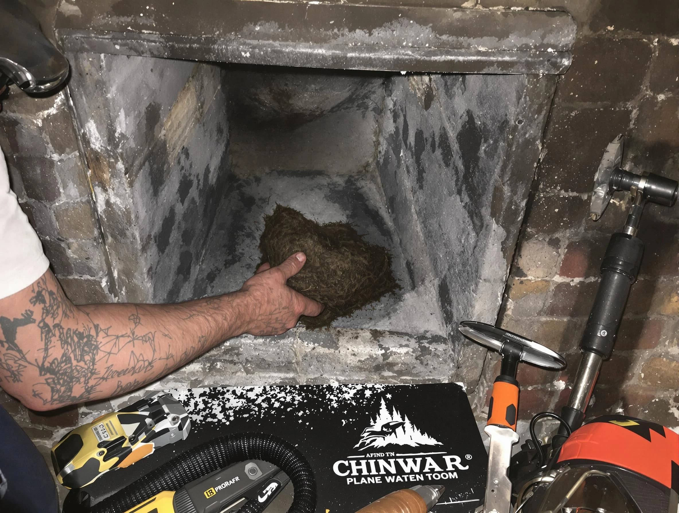 Coolidge Chimney Sweep safely removing debris and screening chimney in Coolidge, AZ