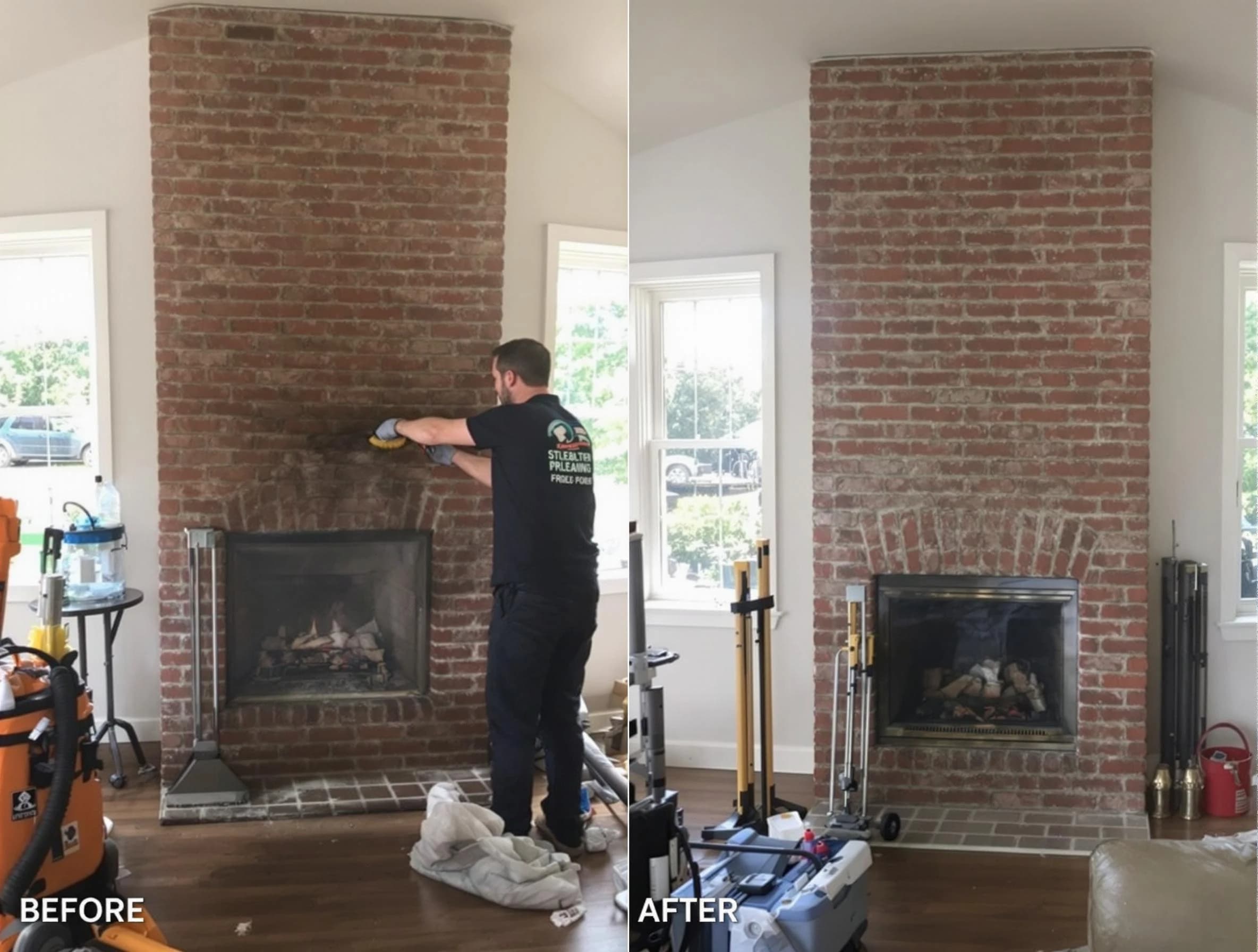 Finished chimney sweeping service by Coolidge Chimney Sweep in Coolidge, AZ