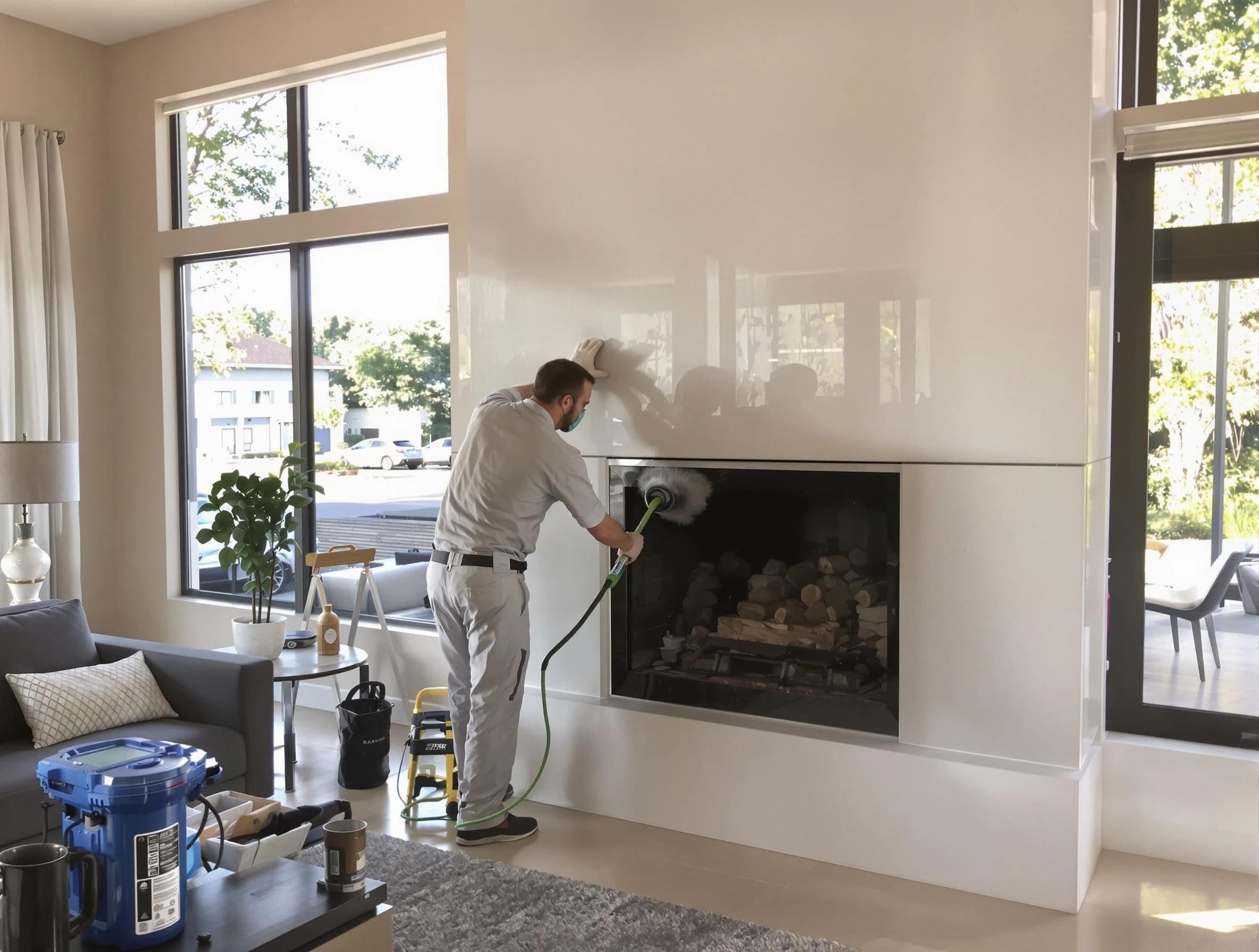 Coolidge Chimney Sweep performing thorough soot removal in Coolidge, AZ