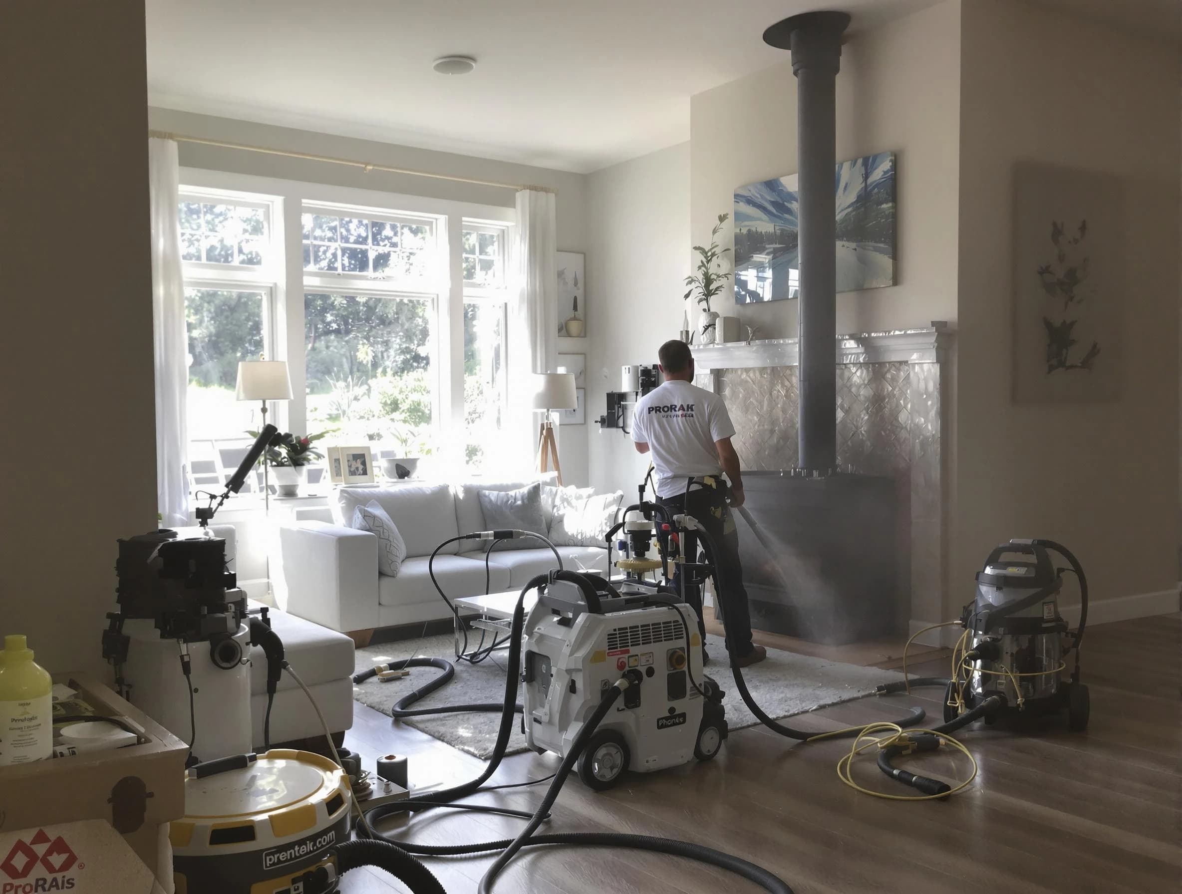 Soot removal service by Coolidge Chimney Sweep for a fireplace in Coolidge, AZ