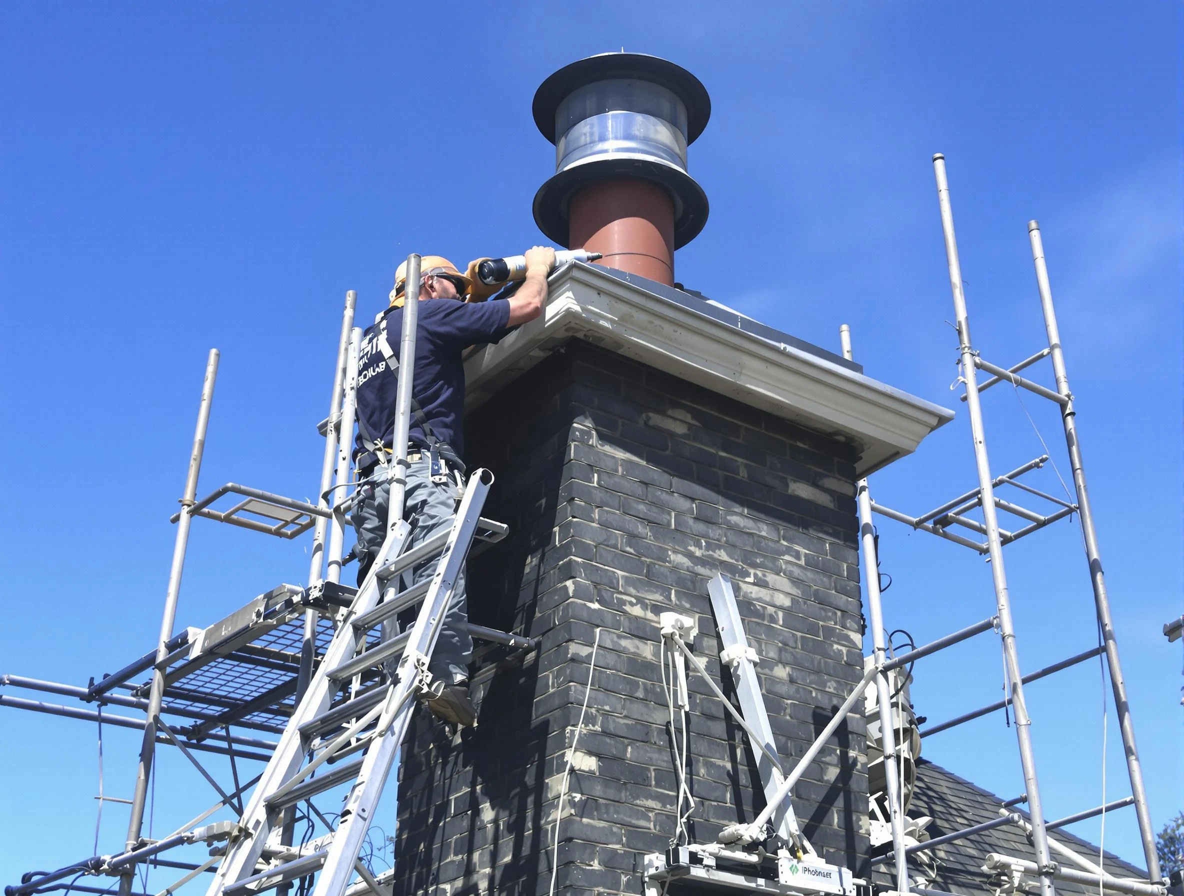 Sturdy chimney crown finished by Coolidge Chimney Sweep in Coolidge, AZ