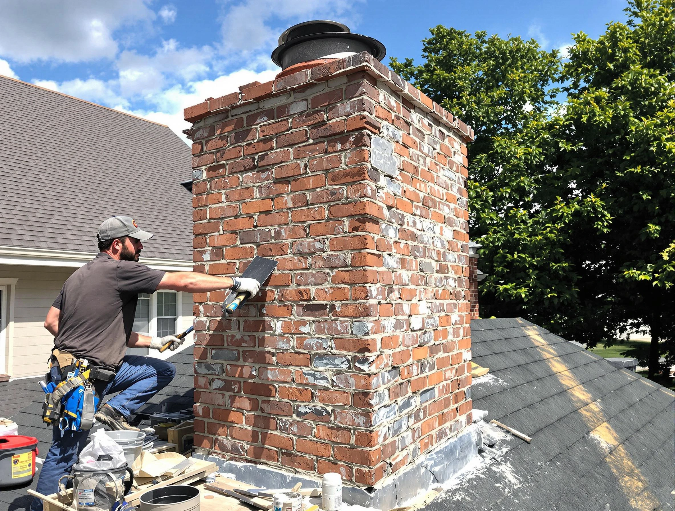 Completed chimney rebuild by Coolidge Chimney Sweep in Coolidge, AZ