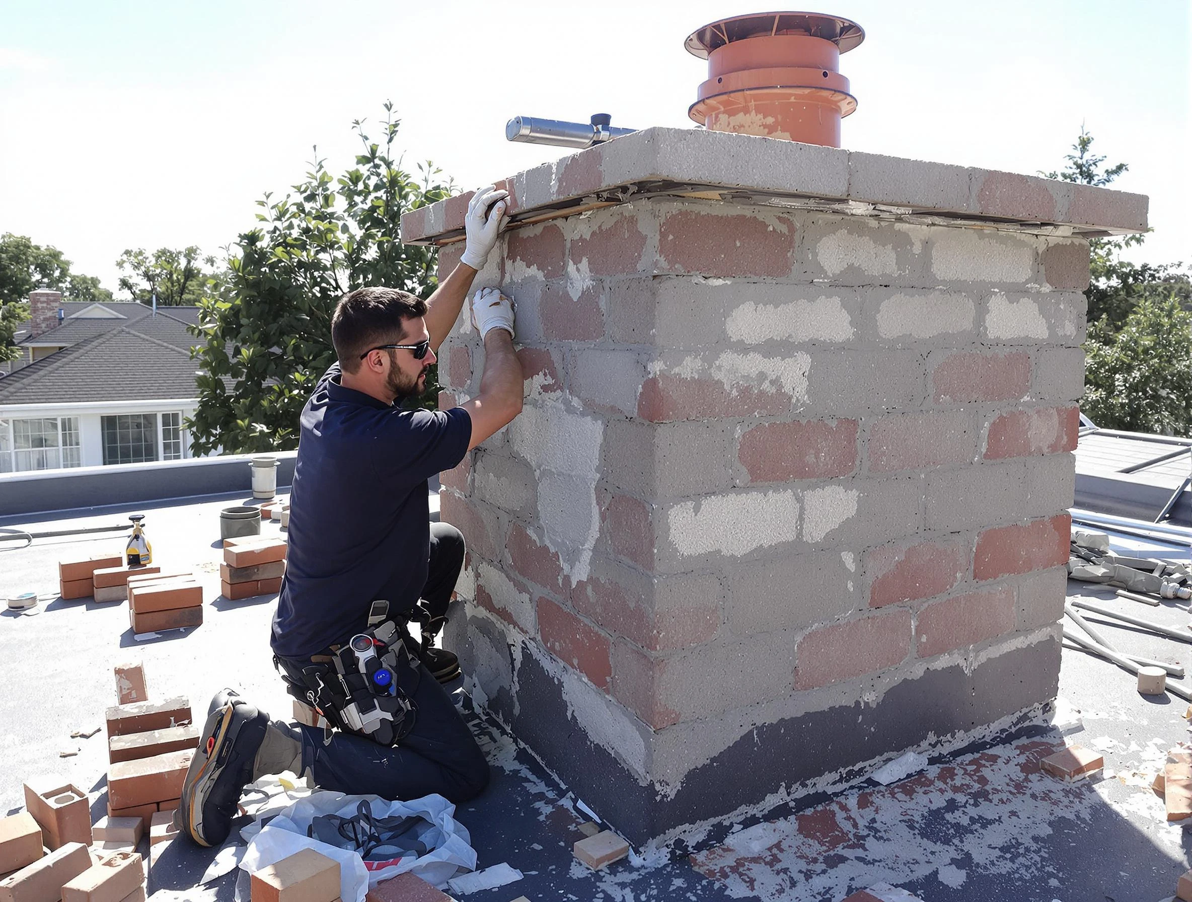Advanced chimney repair process by Coolidge Chimney Sweep in Coolidge, AZ