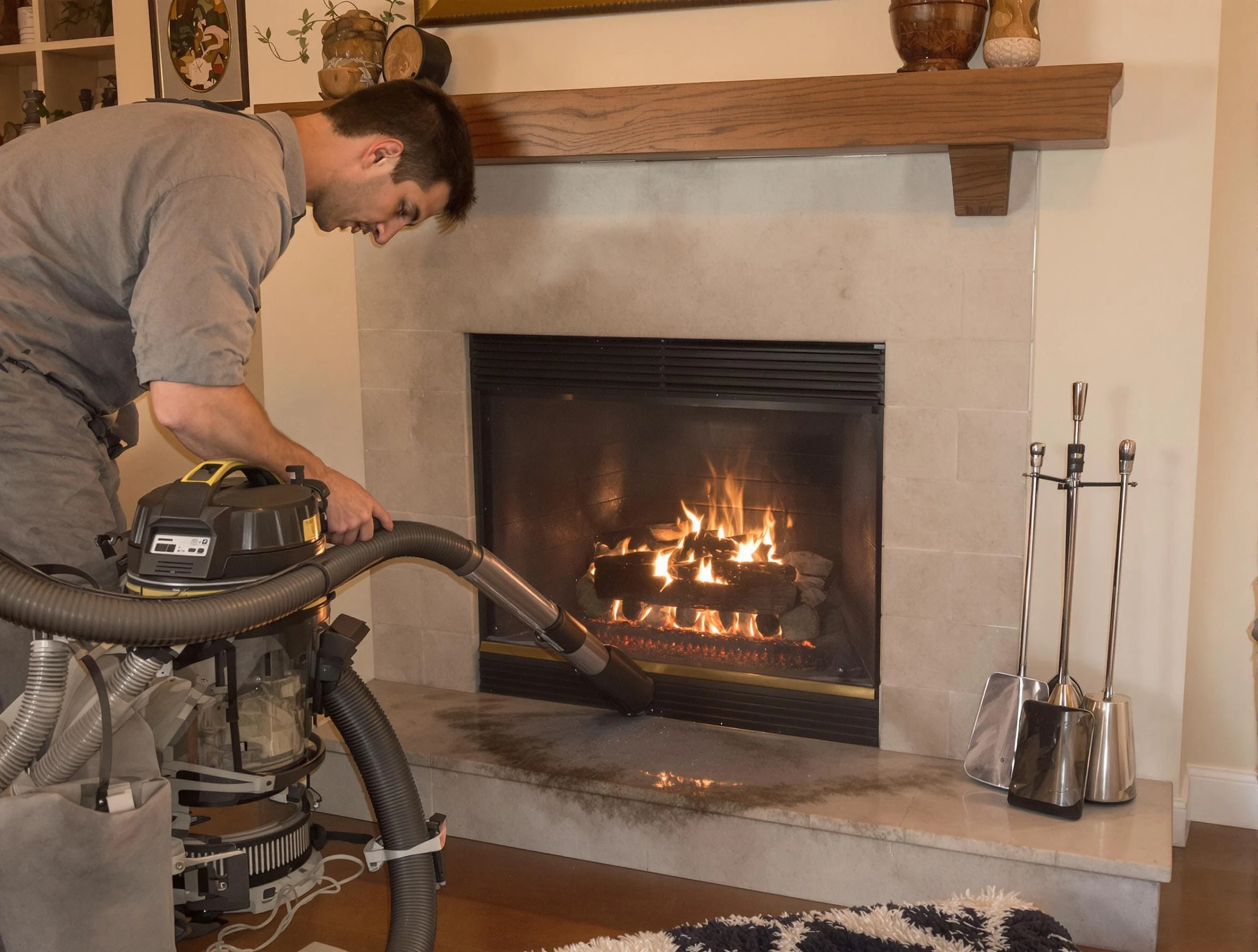 Routine fireplace upkeep by Coolidge Chimney Sweep in Coolidge, AZ